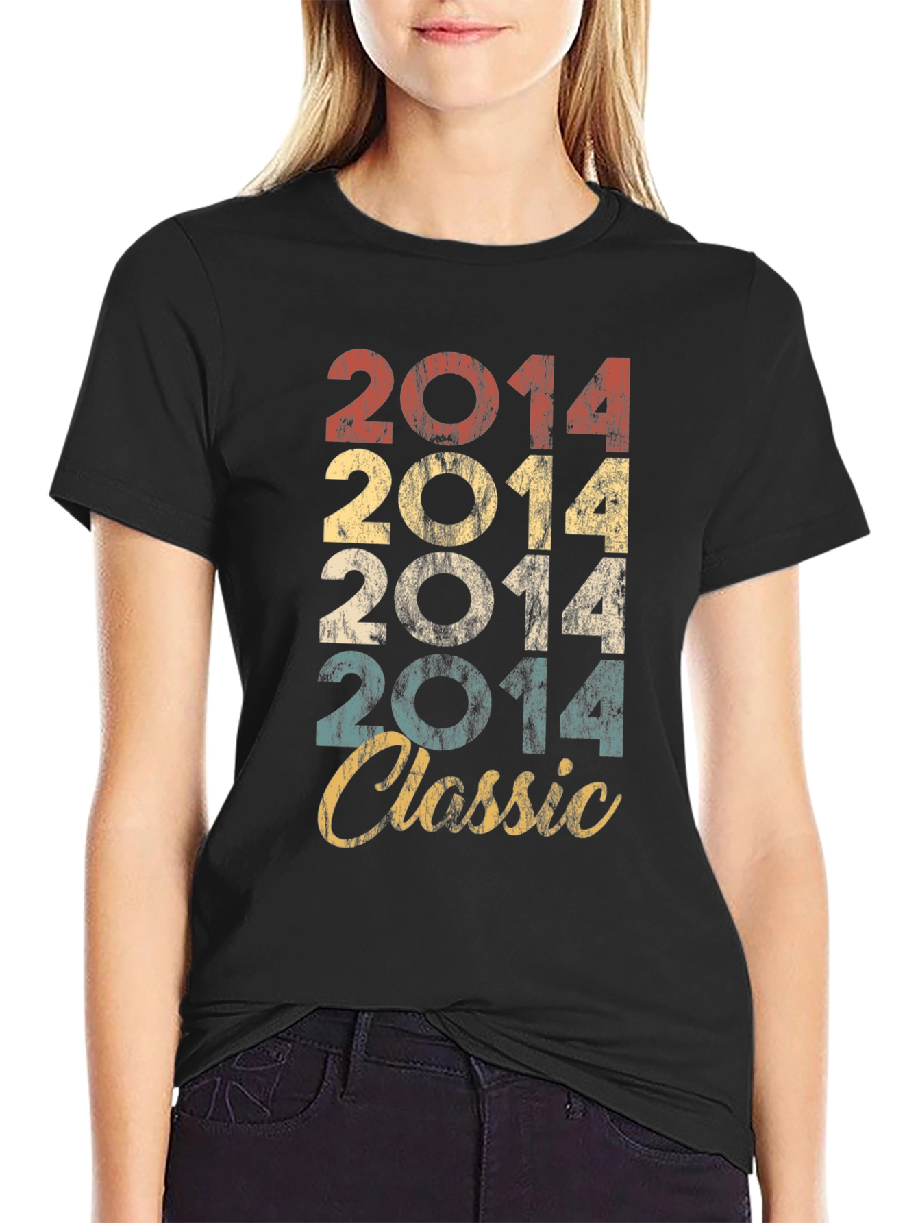 2014 Classic Retro Graphic T-Shirt