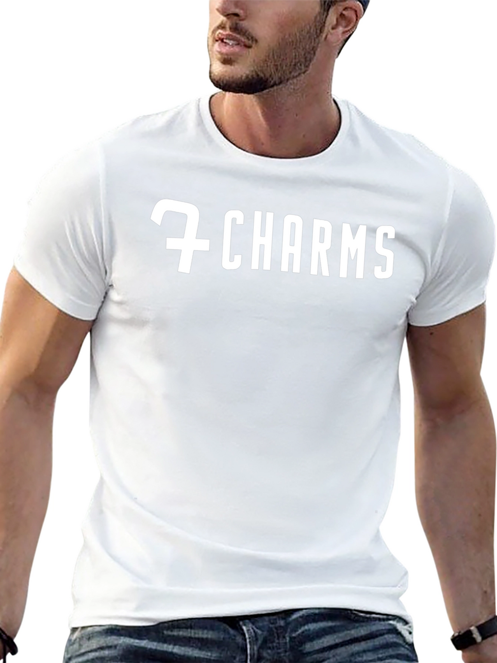 7 Charms Black Graphic Tee