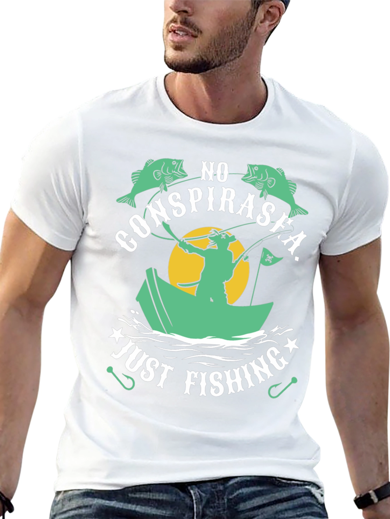 No ConspiraSea Just Fishing Graphic Tee