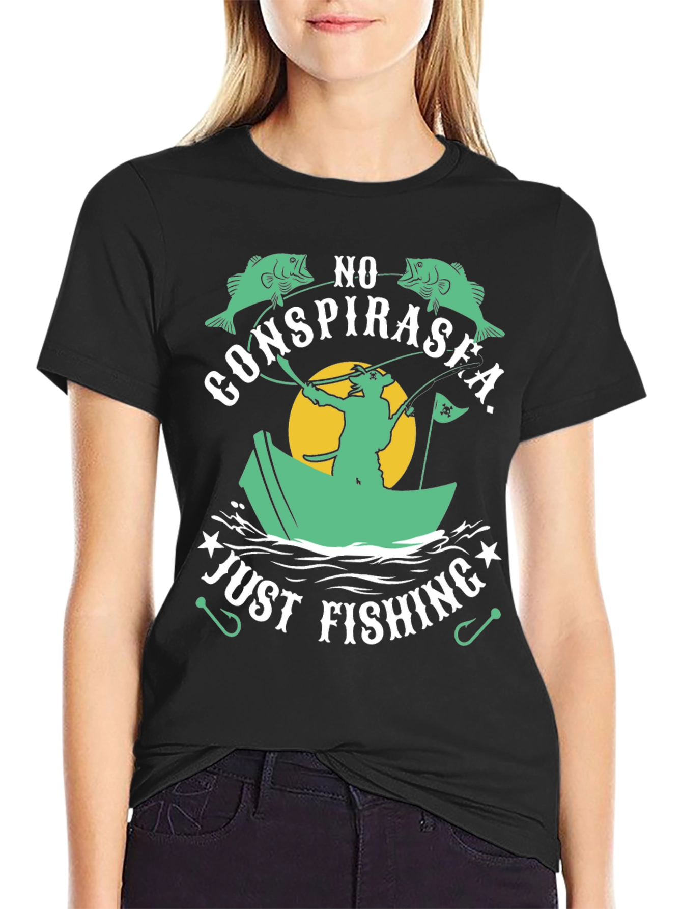No ConspiraSea Just Fishing Graphic Tee