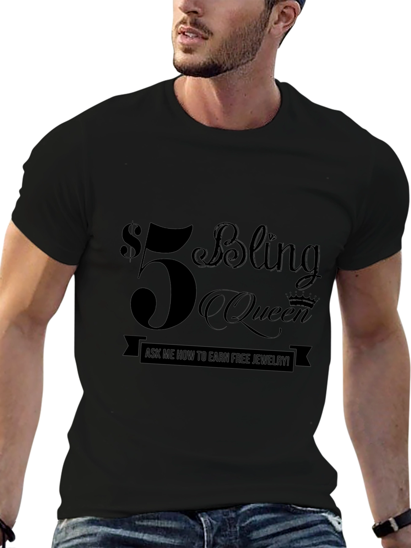 $5 Bling Queen T-Shirt - Earn Free Jewelry!