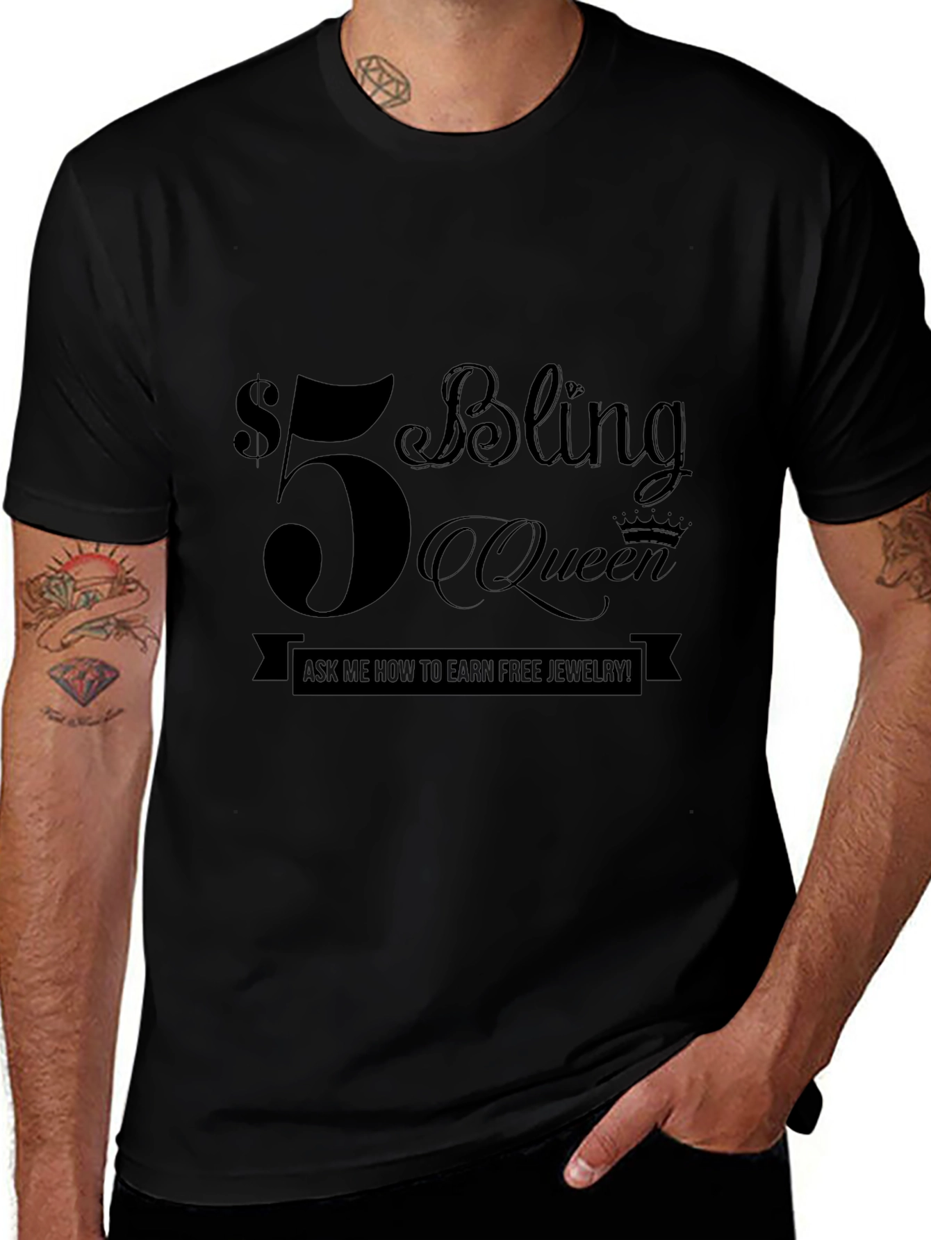 $5 Bling Queen T-Shirt - Earn Free Jewelry!