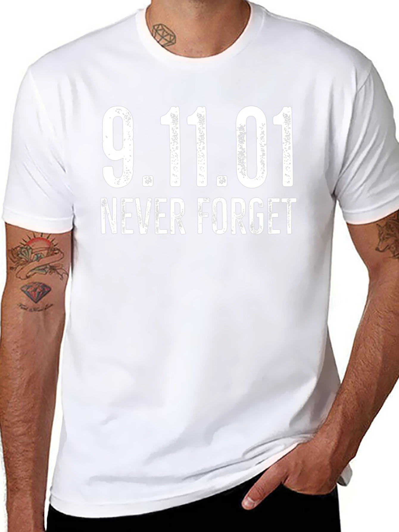 9.11.01 Never Forget T-Shirt - Memorial Tee