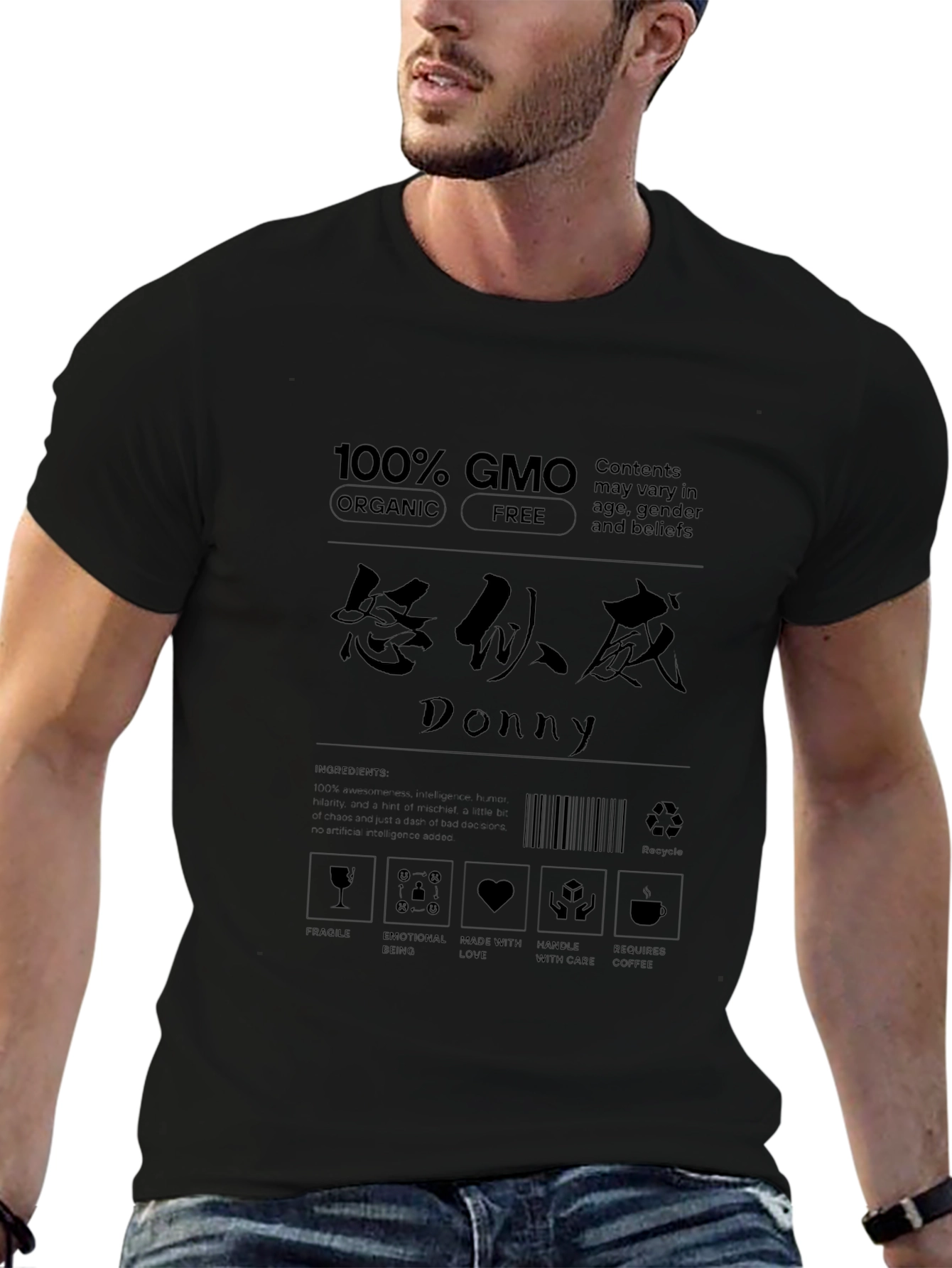 100% GMO Organic Graphic T-Shirt