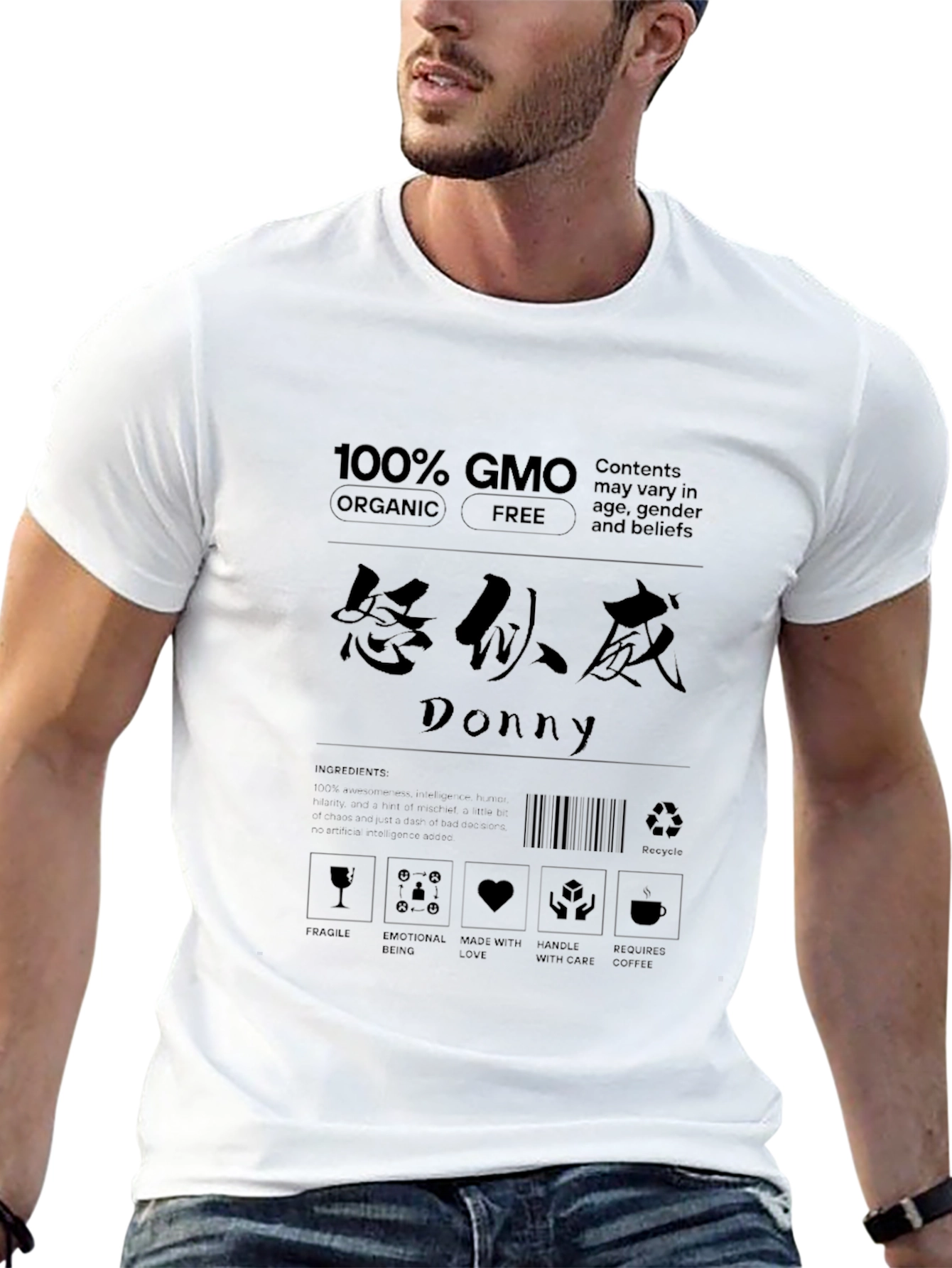 100% GMO Organic Graphic T-Shirt