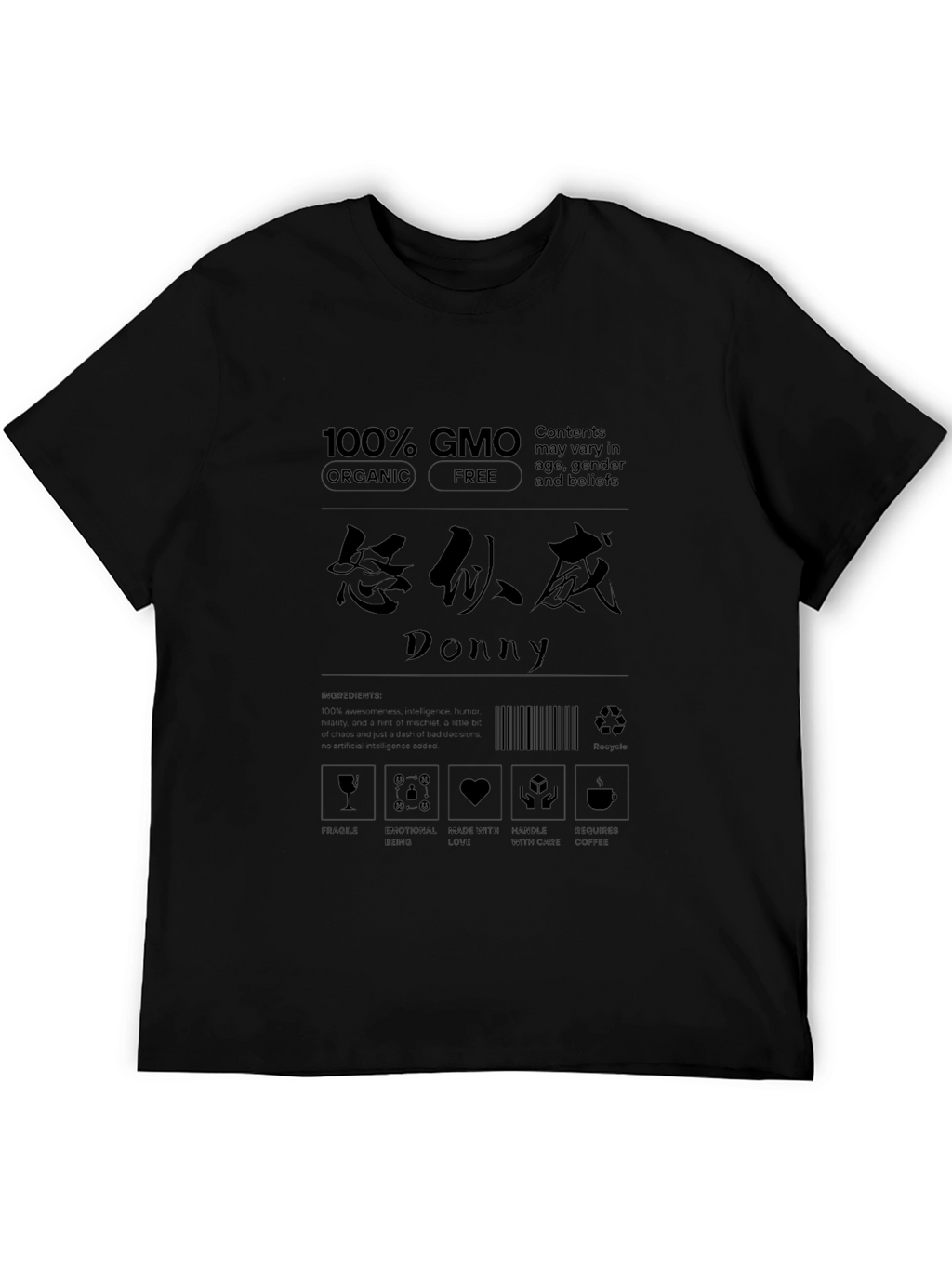 100% GMO Organic Graphic T-Shirt