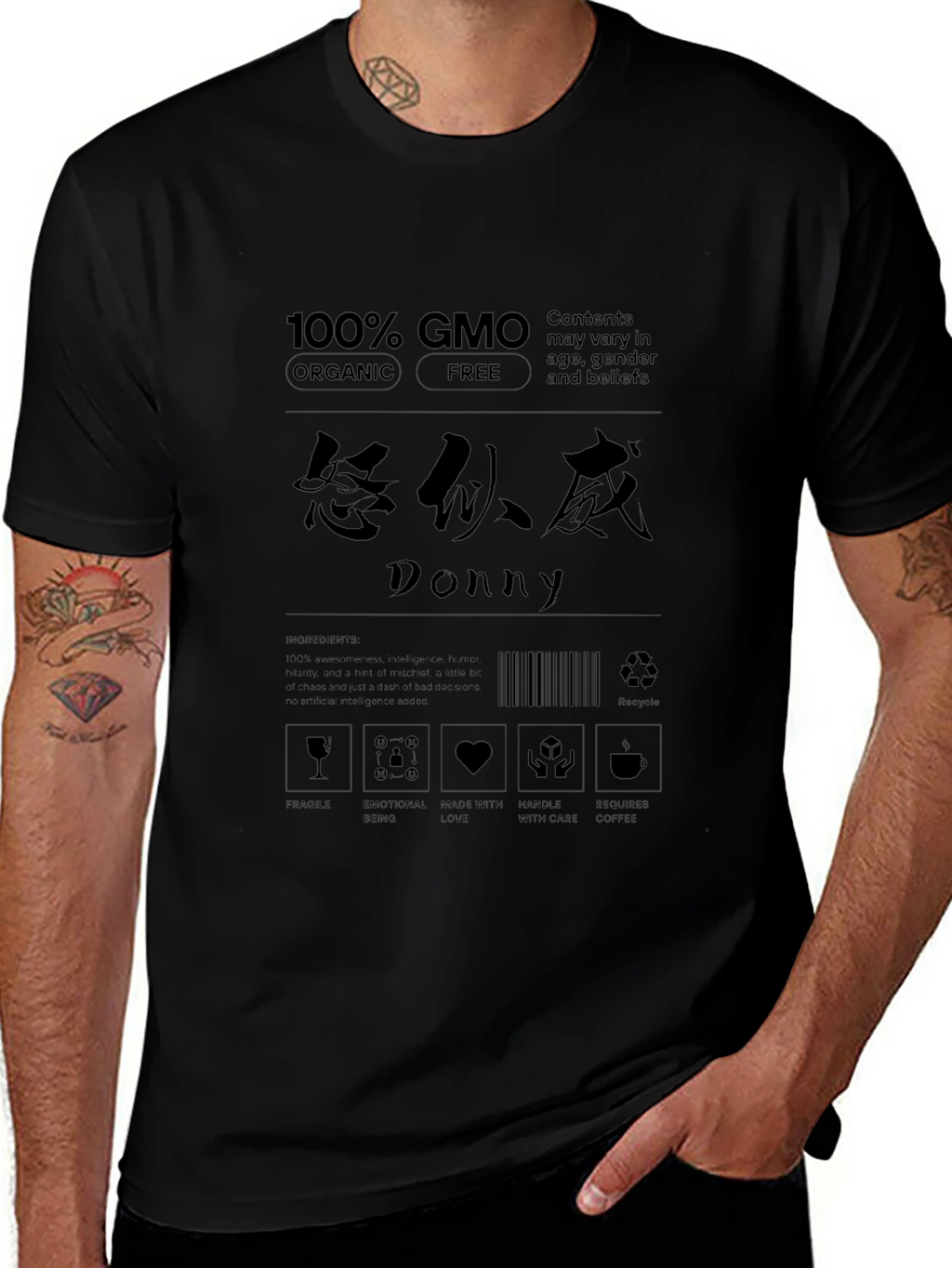 100% GMO Organic Graphic T-Shirt
