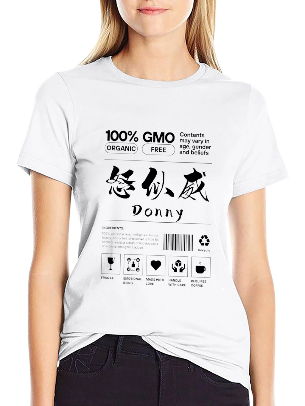 100% GMO Organic Graphic T-Shirt