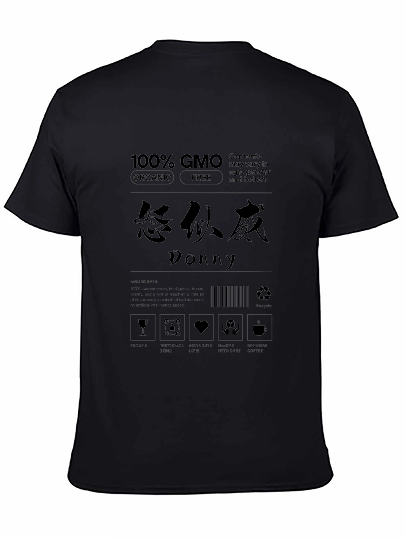 100% GMO Organic Graphic T-Shirt