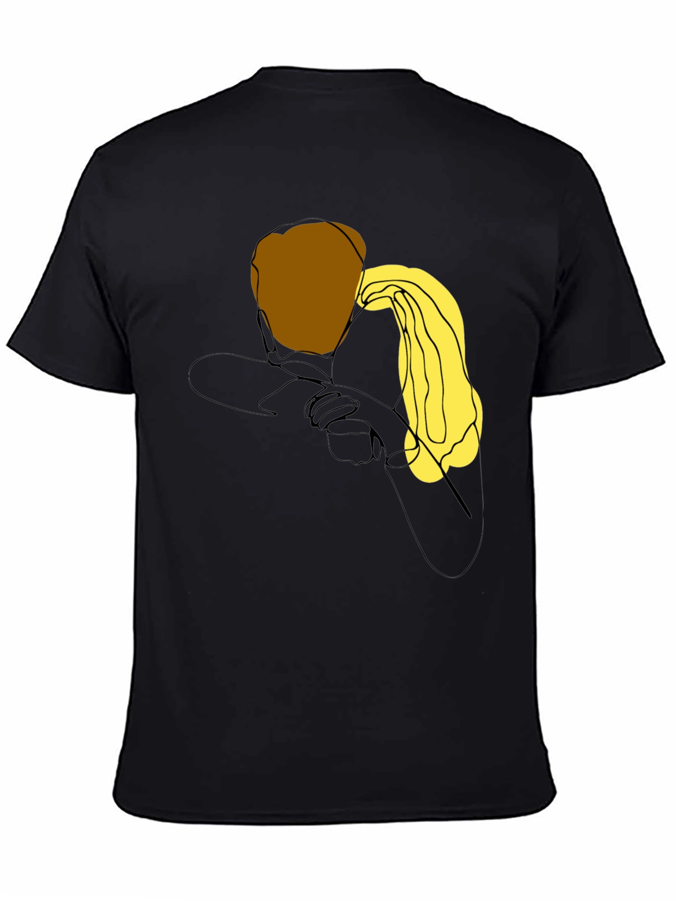 Abstract Figure Graphic Print T-Shirt