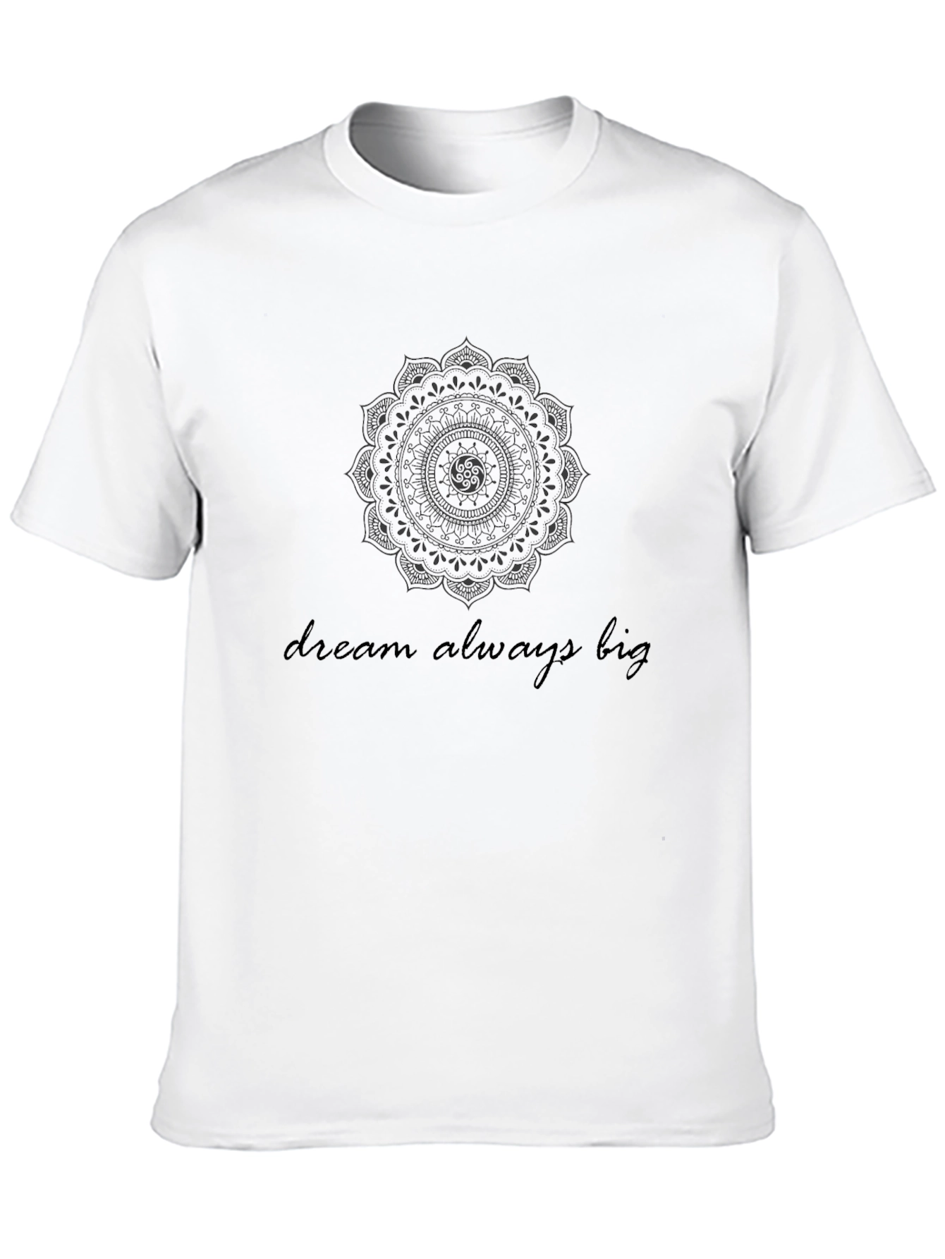 Dream Big Graphic Black Tee