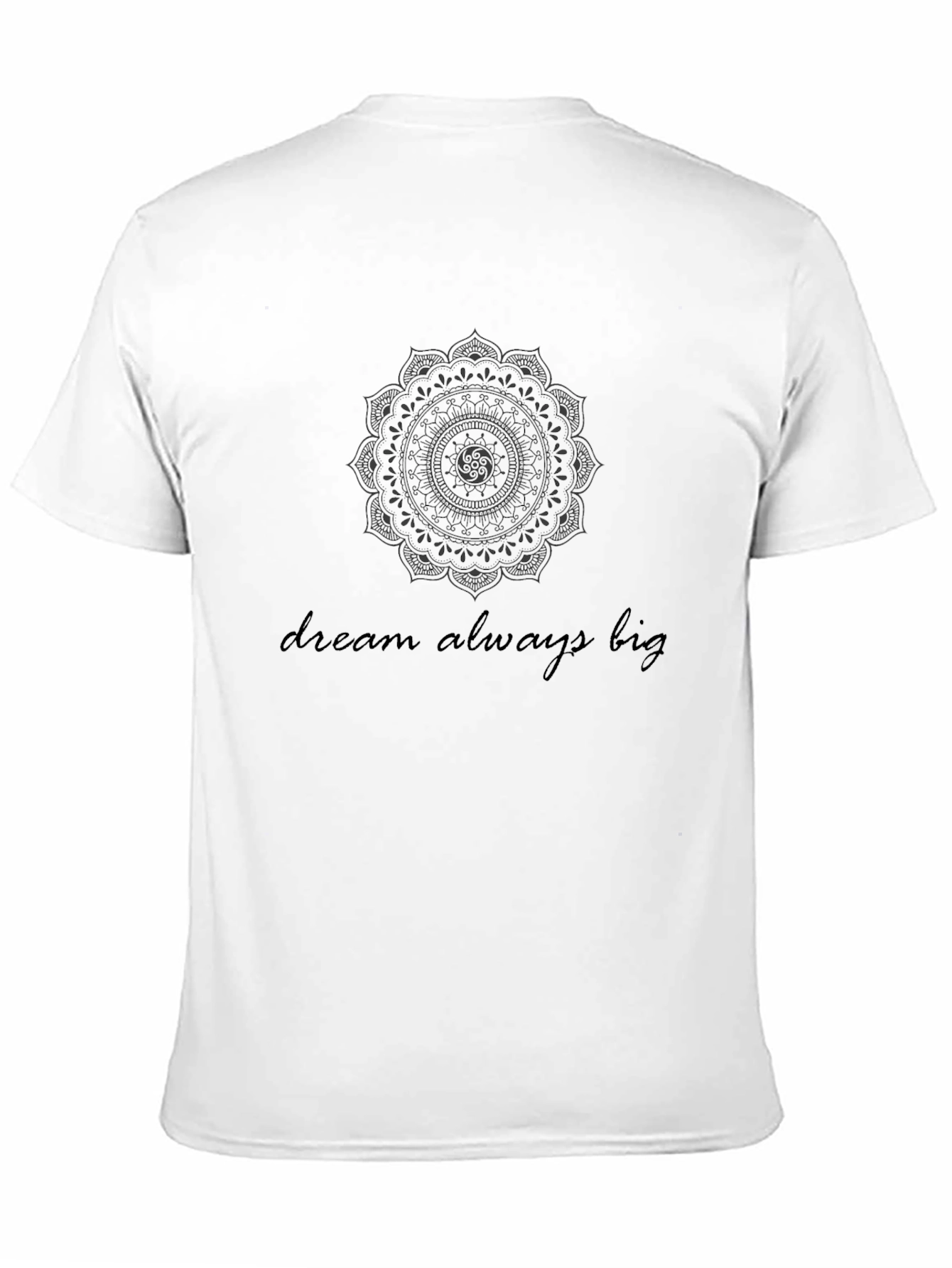Dream Big Graphic Black Tee