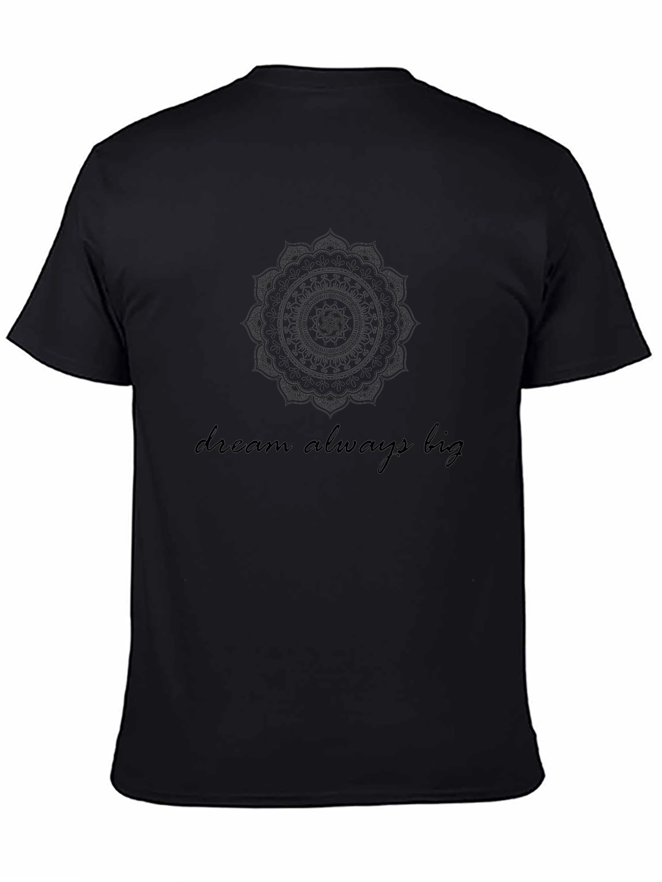Dream Big Graphic Black Tee