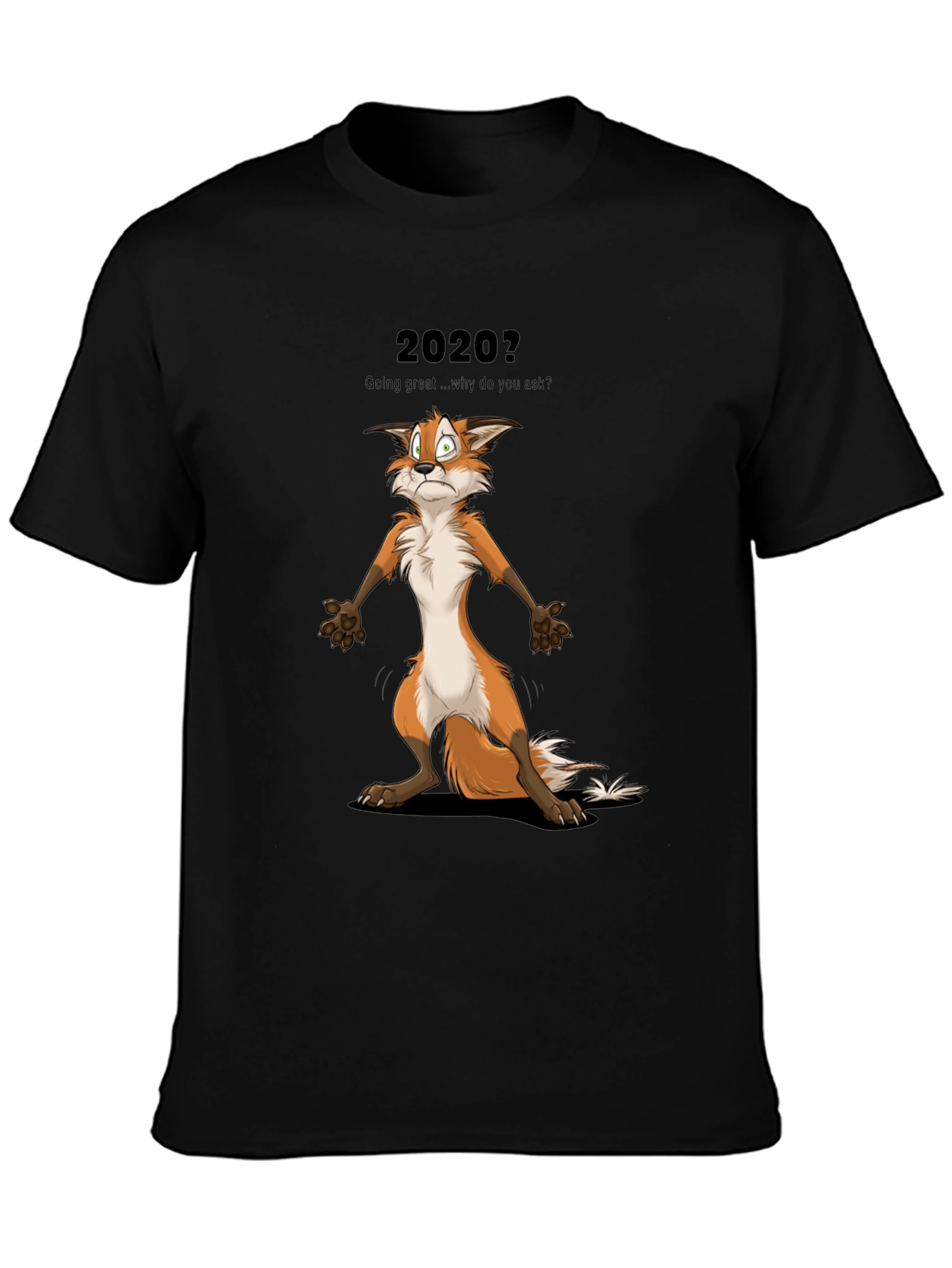 2020 Fox Graphic T-Shirt - Funny Cartoon Tee