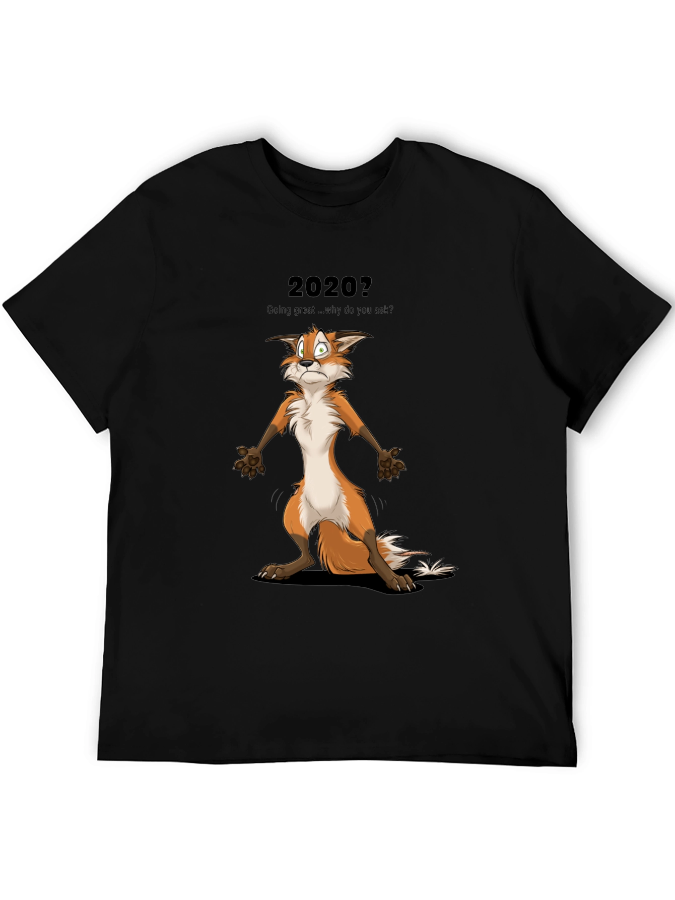 2020 Fox Graphic T-Shirt - Funny Cartoon Tee