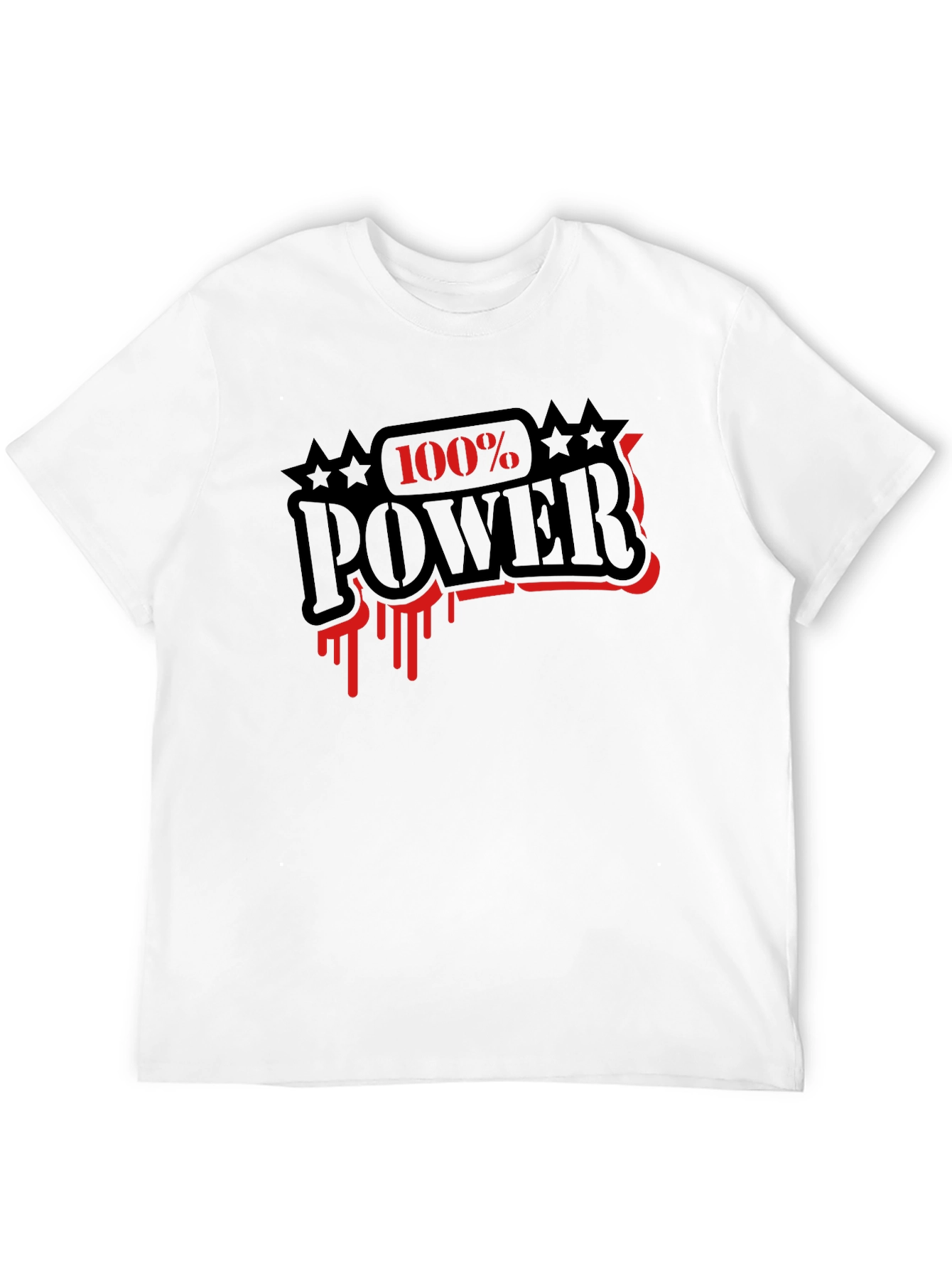 100% Power Graphic T-Shirt - Black