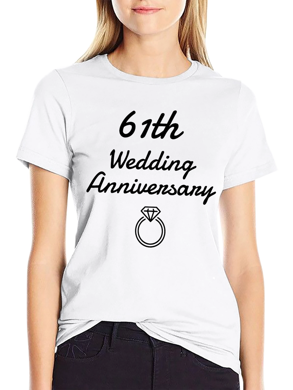 61st Wedding Anniversary Graphic Tee