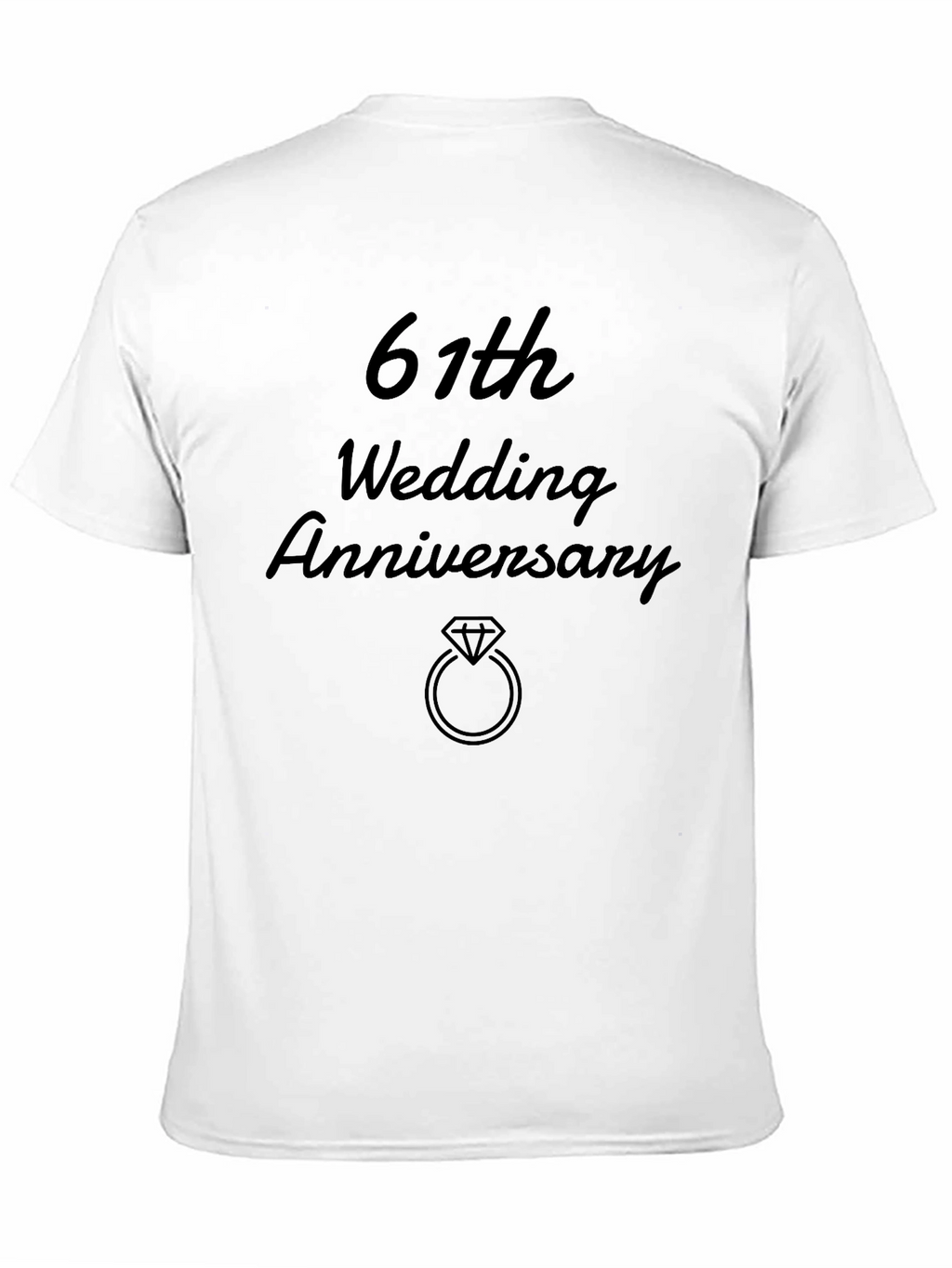 61st Wedding Anniversary Graphic Tee