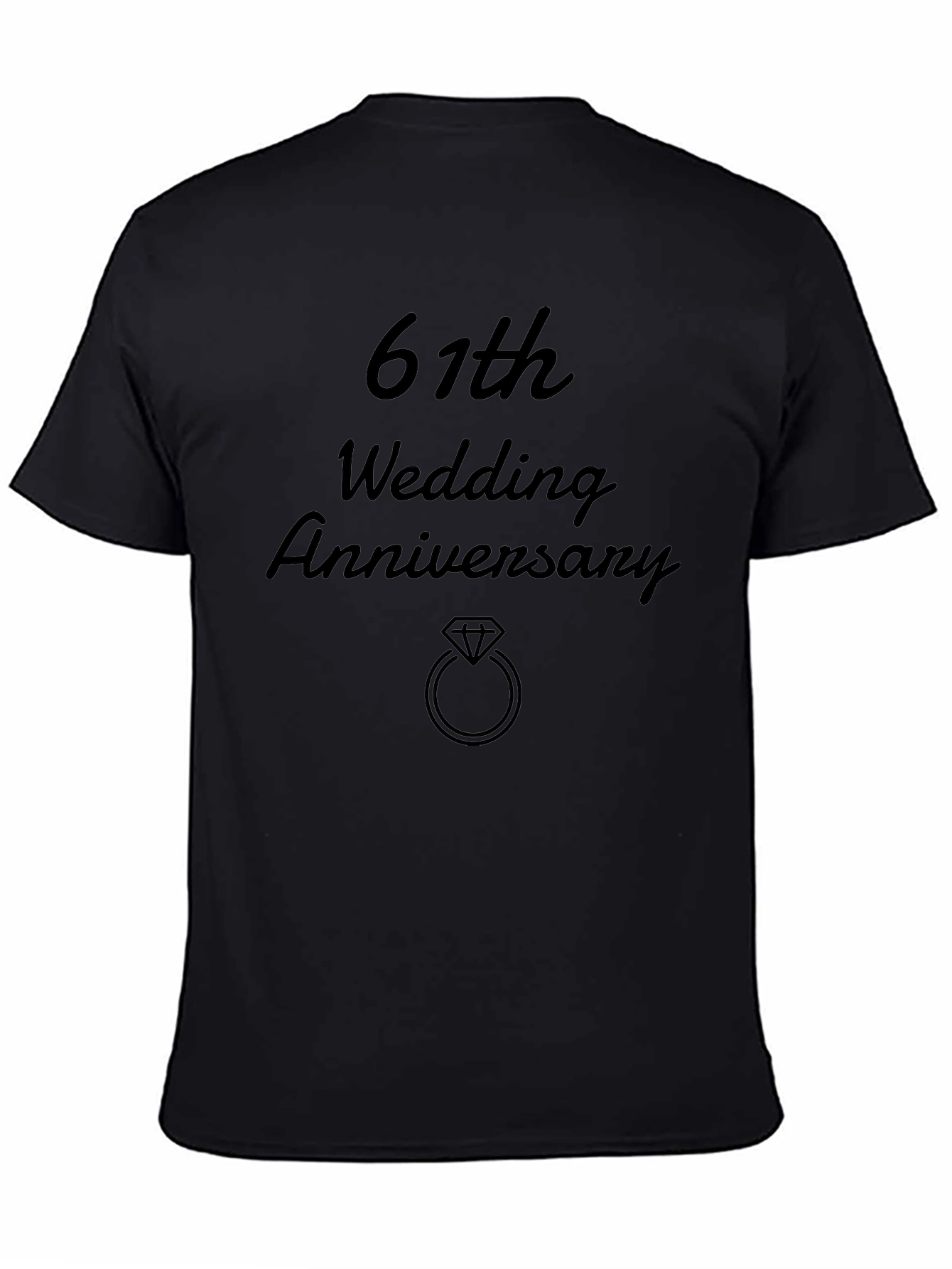 61st Wedding Anniversary Graphic Tee