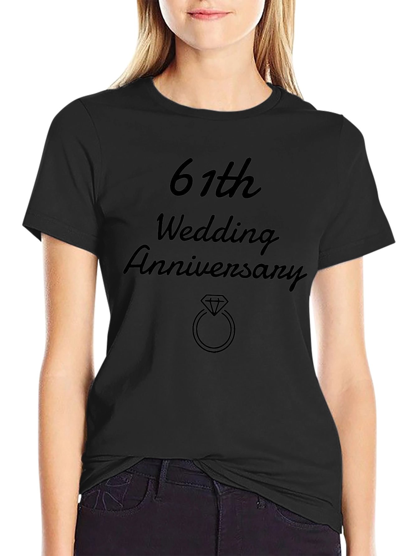 61st Wedding Anniversary Graphic Tee
