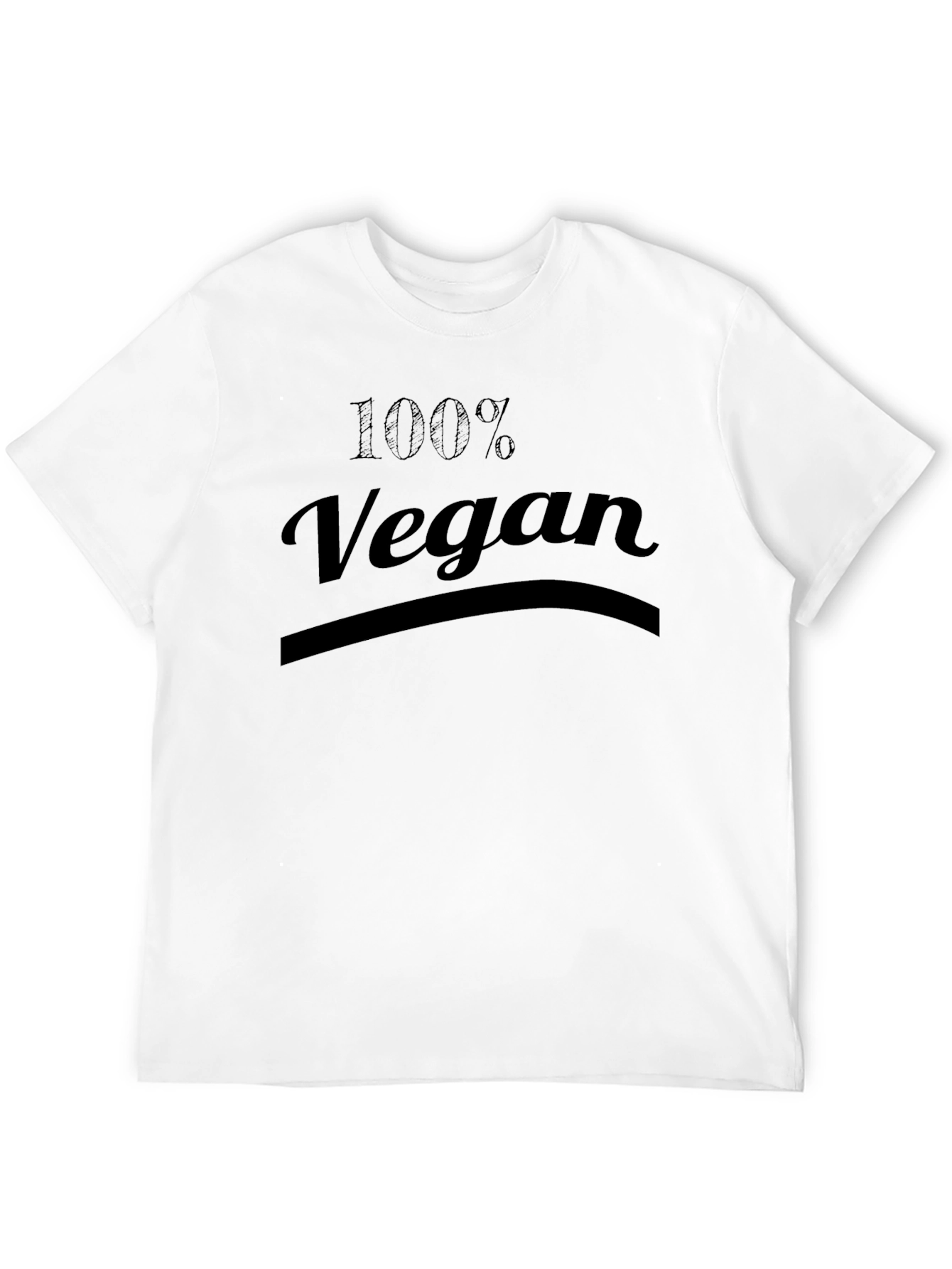 100% Vegan Black T-Shirt - Stylish & Comfortable