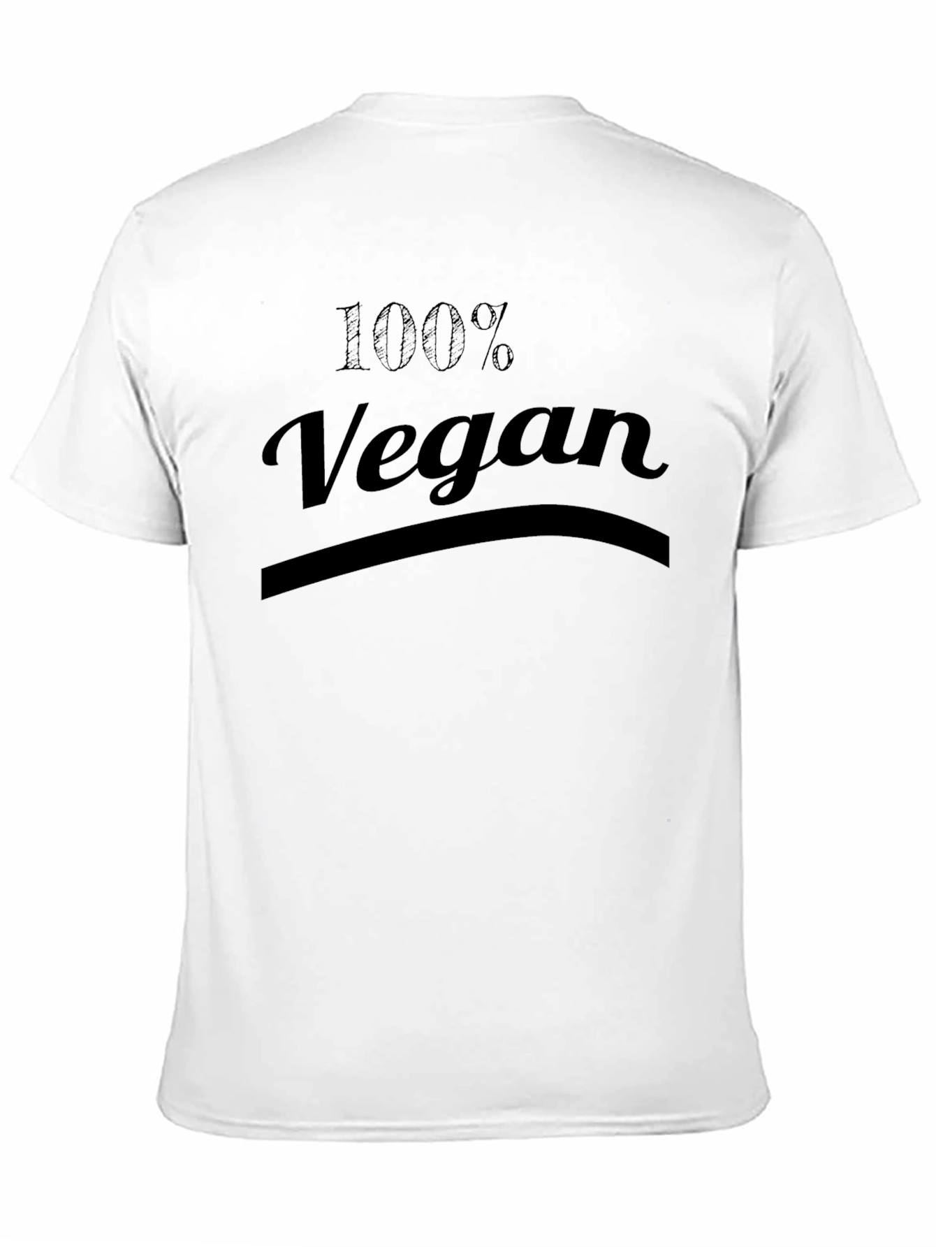 100% Vegan Black T-Shirt - Stylish & Comfortable