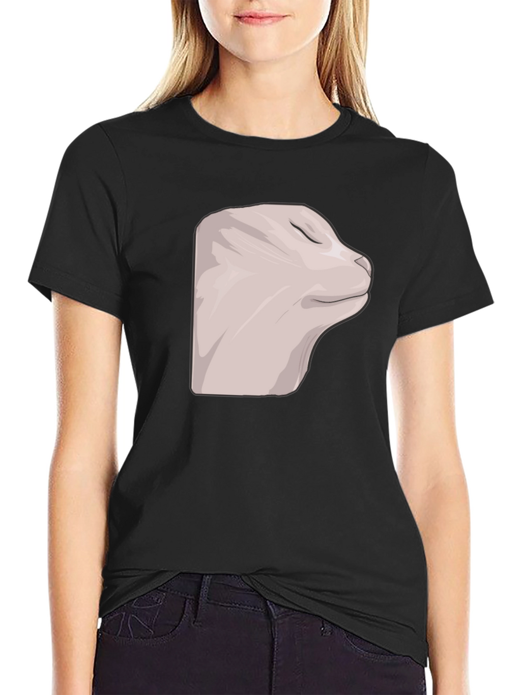 Cat Meme Black T-Shirt