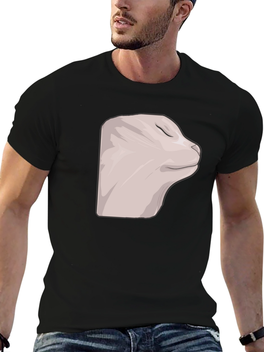 Cat Meme Black T-Shirt