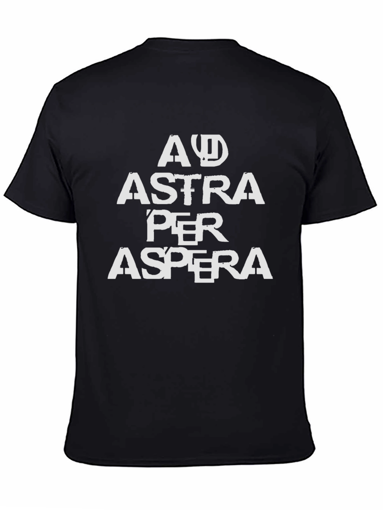 Ad Astra Per Aspera Tee - Black Graphic T-Shirt