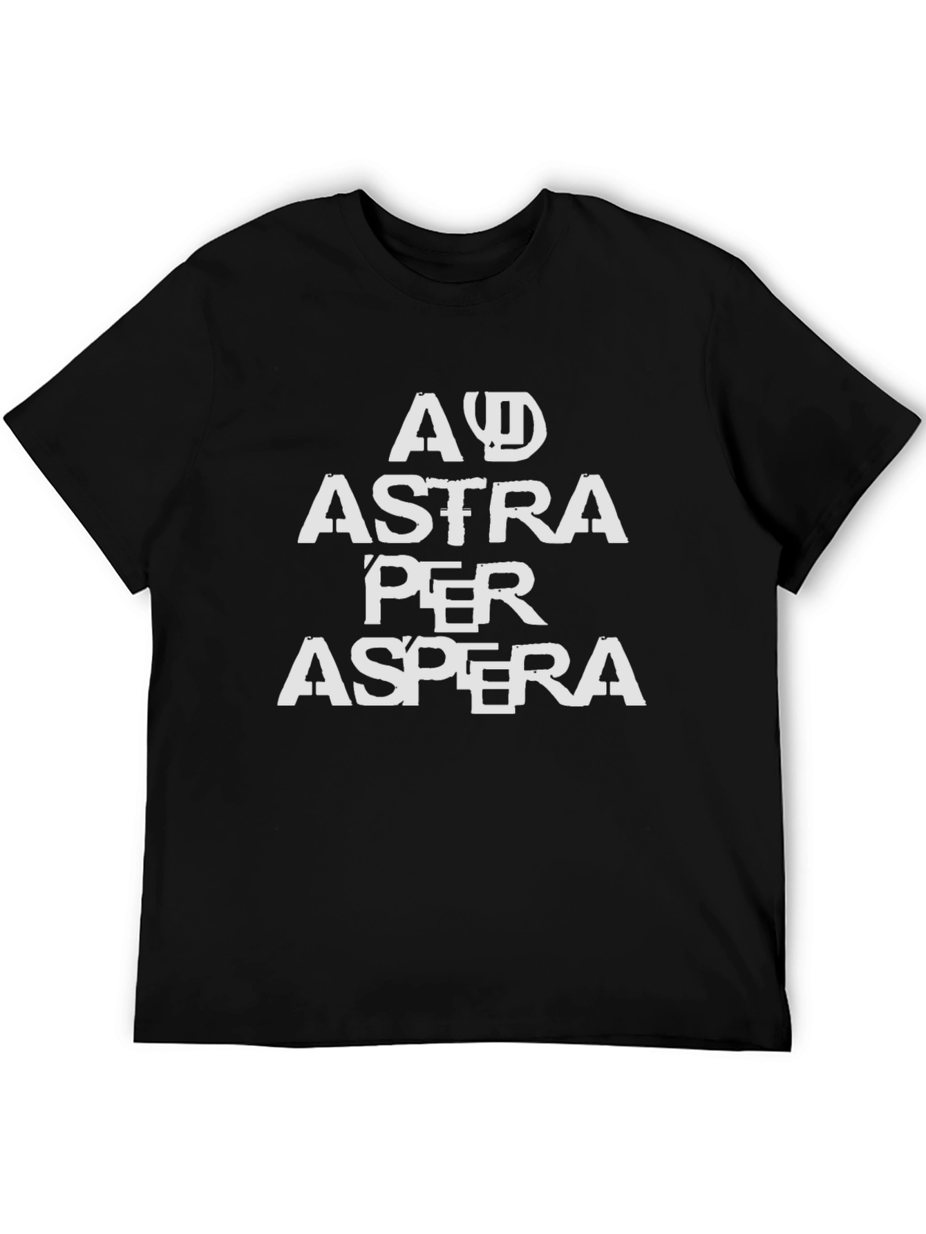 Ad Astra Per Aspera Tee - Black Graphic T-Shirt