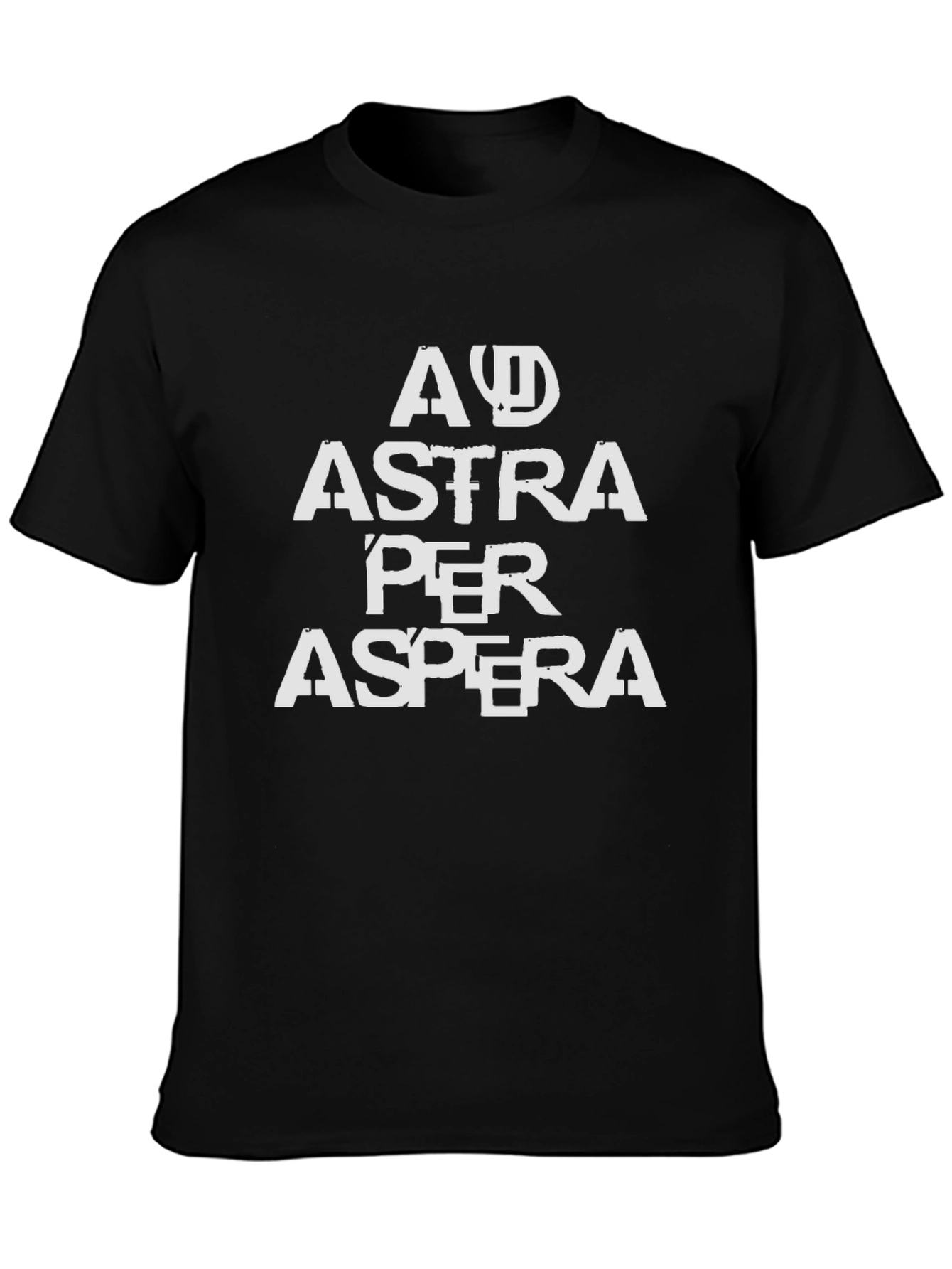 Ad Astra Per Aspera Tee - Black Graphic T-Shirt