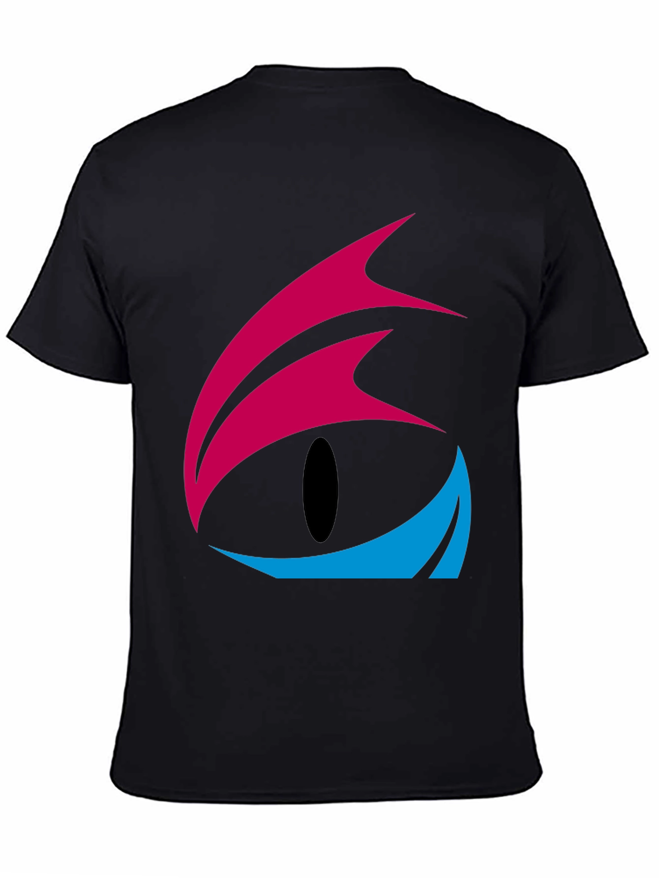 Abstract Eye Graphic Black T-Shirt