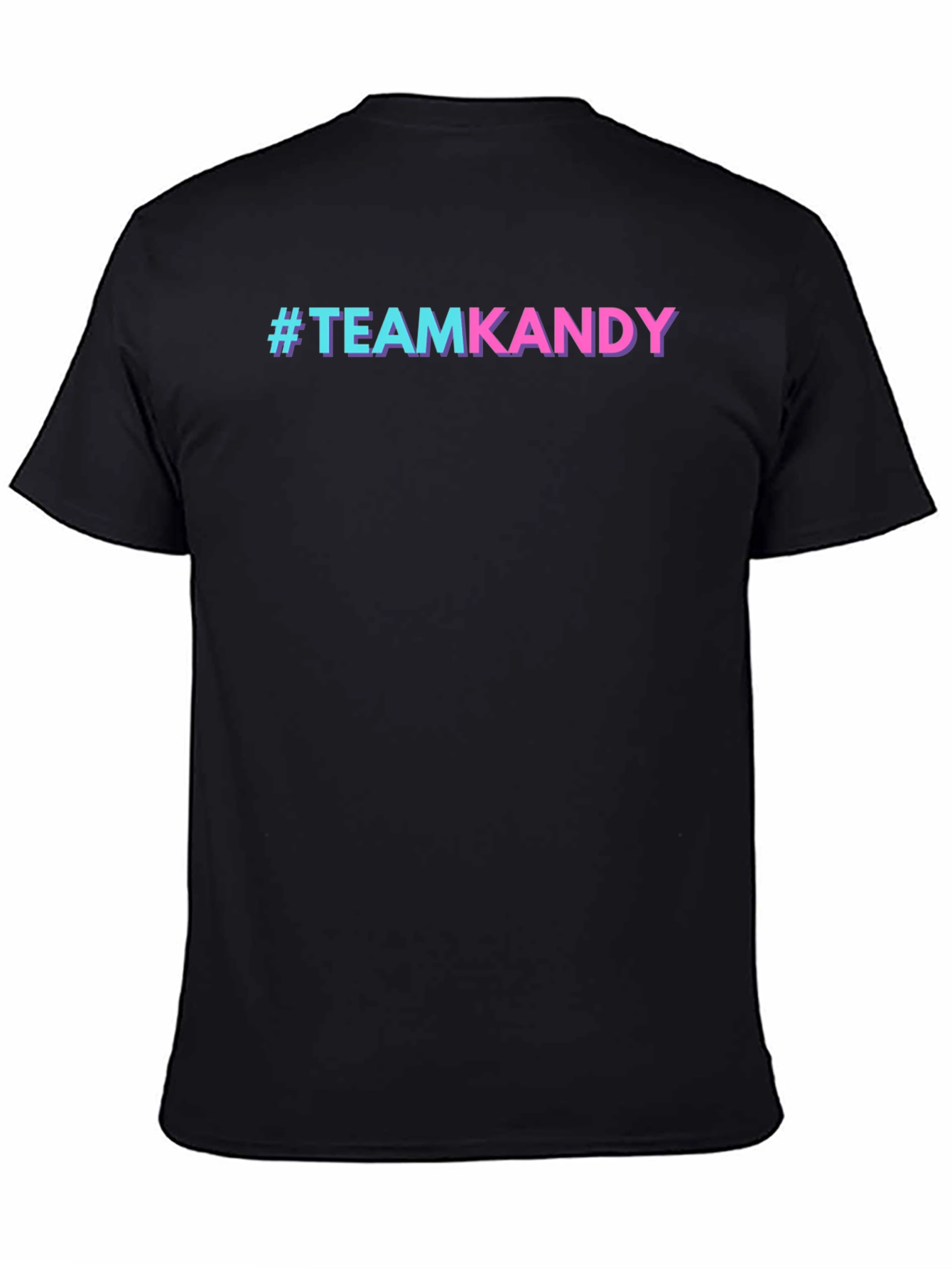#TeamKandy Black Graphic Tee - Stylish Casual Wear