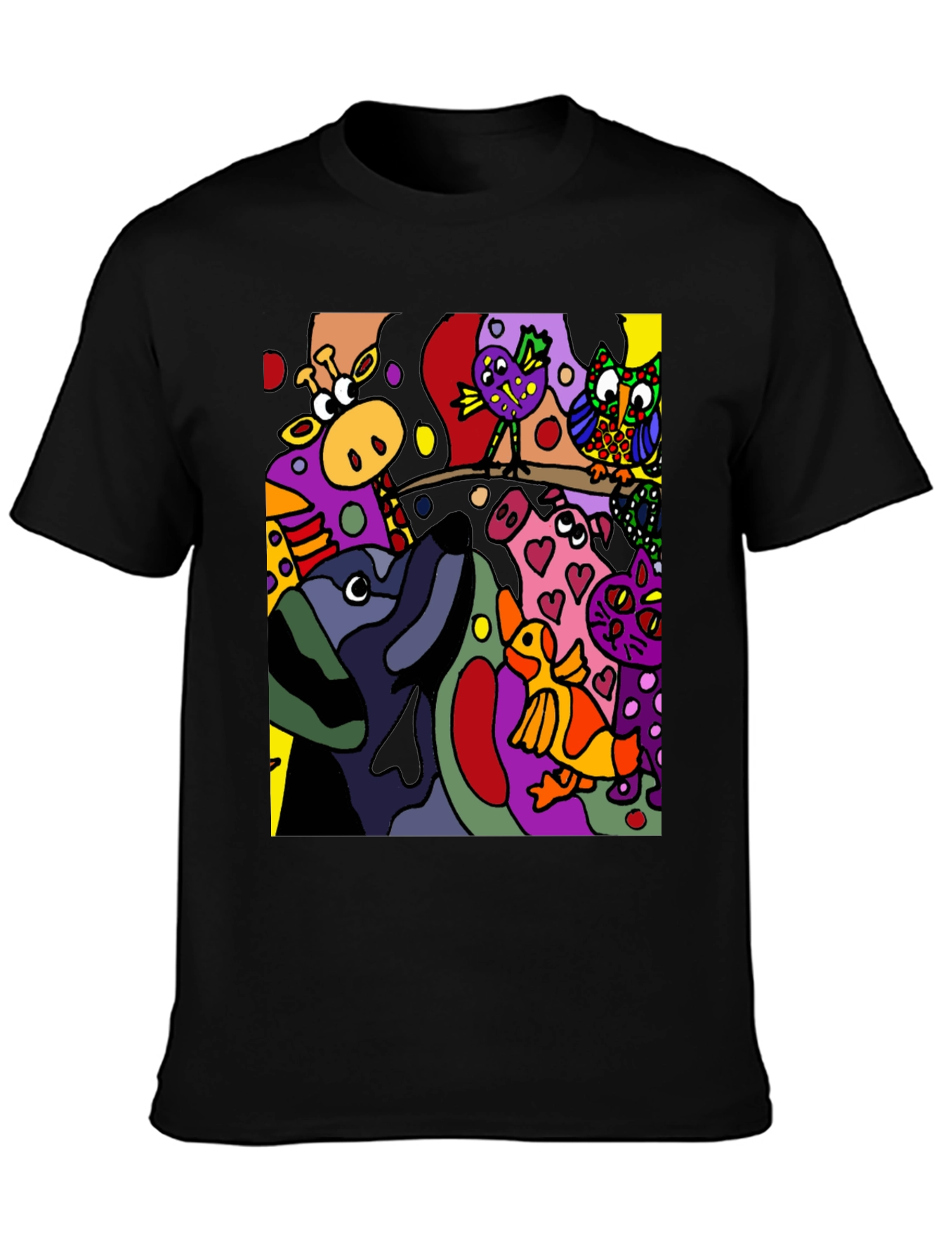 Abstract Animal Art T-Shirt