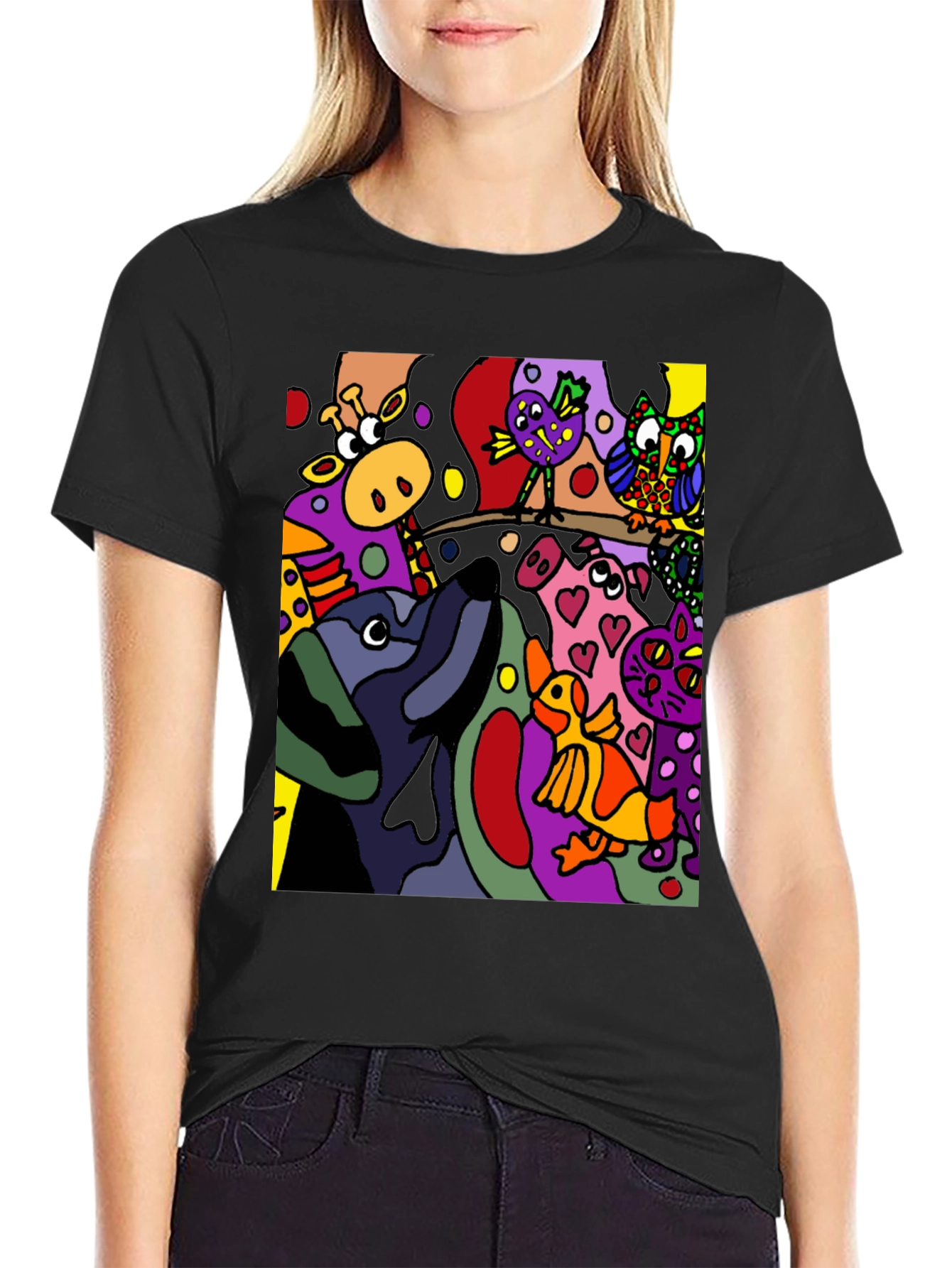 Abstract Animal Art T-Shirt